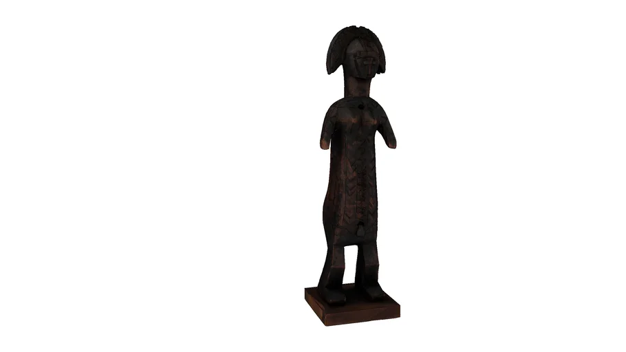 Figura humana femenina (África) -  Museo Nacional de Historia Natural de Chile