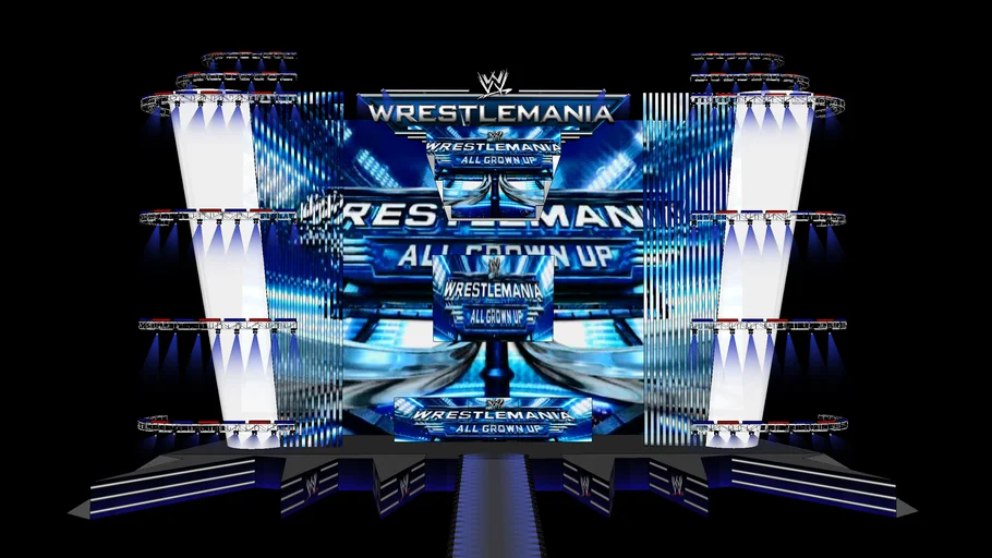 WWE Wrestlemania 23 Stage in detail