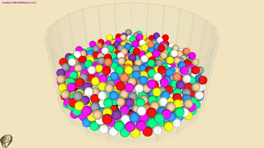 piscina+bolas coloridas=diversão para crianças 3D