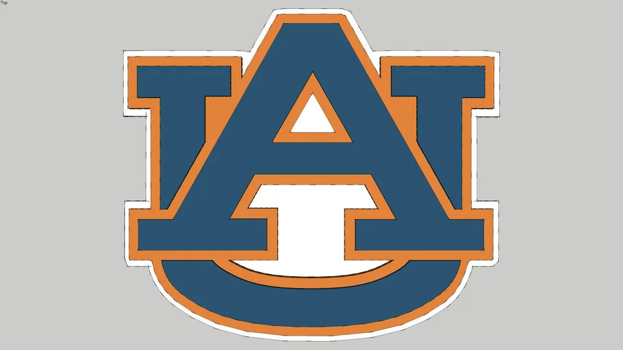 Auburn University Logo, Dimensional