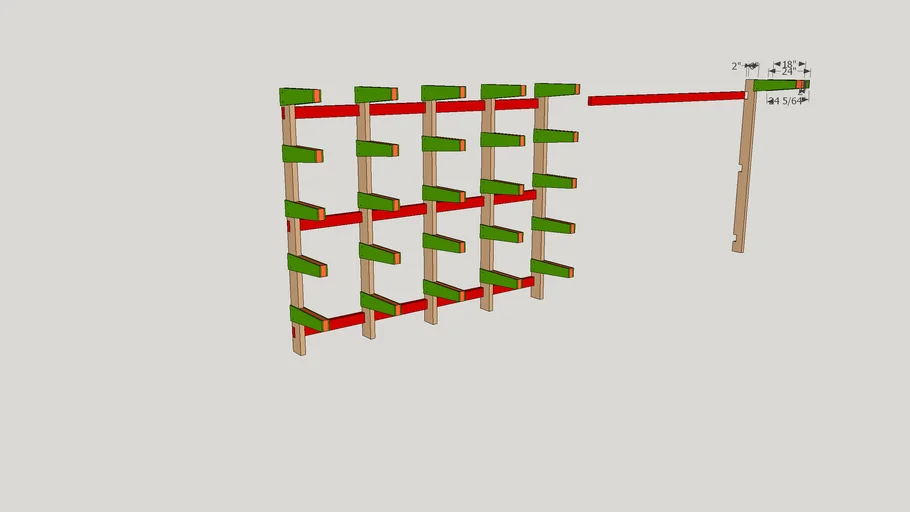 Lumber Rack | 3D Warehouse