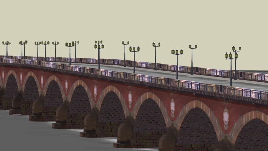 "Pont de Pierre" Bridge, bordeaux