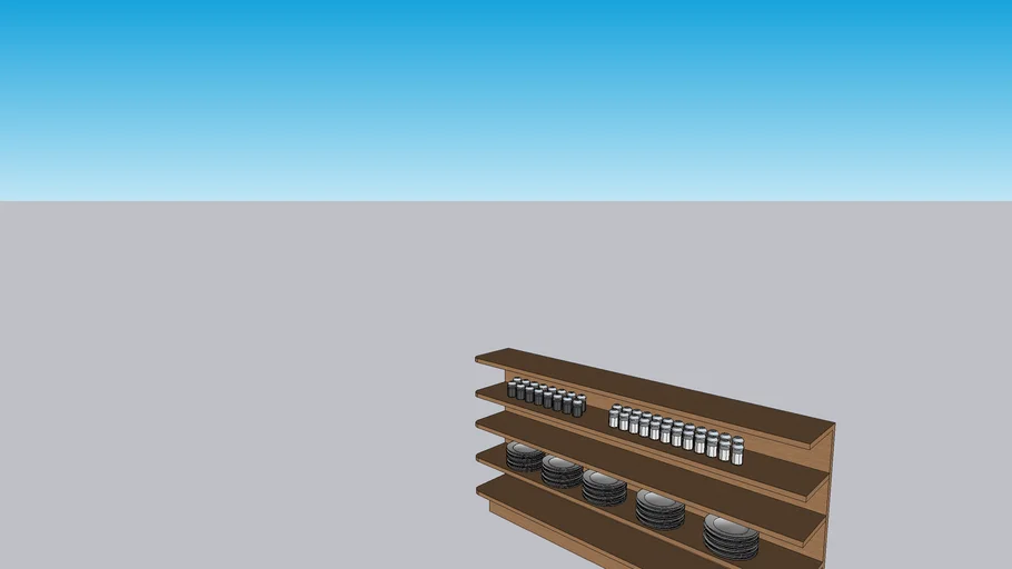 Built in Restaurant Shelves