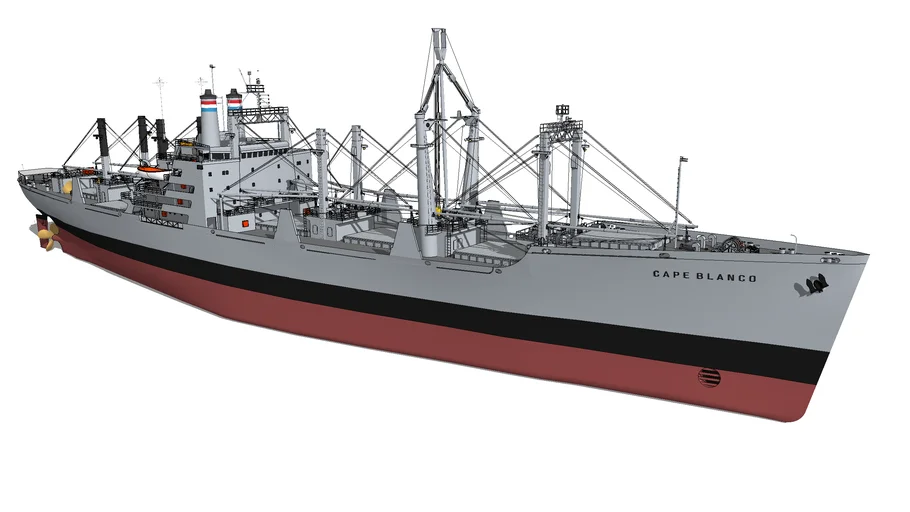 Military Cargo Ship "Cape Blanco" (ORIGINAL)
