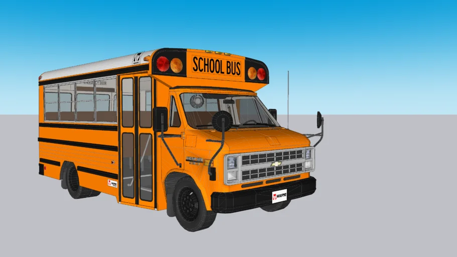 1990 Wayne Chaperone - Type A school bus - GM G30 - 454 - gasoline