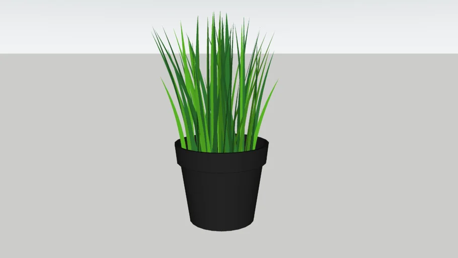Ikea FEJKA -- small artificial potted plant/glass