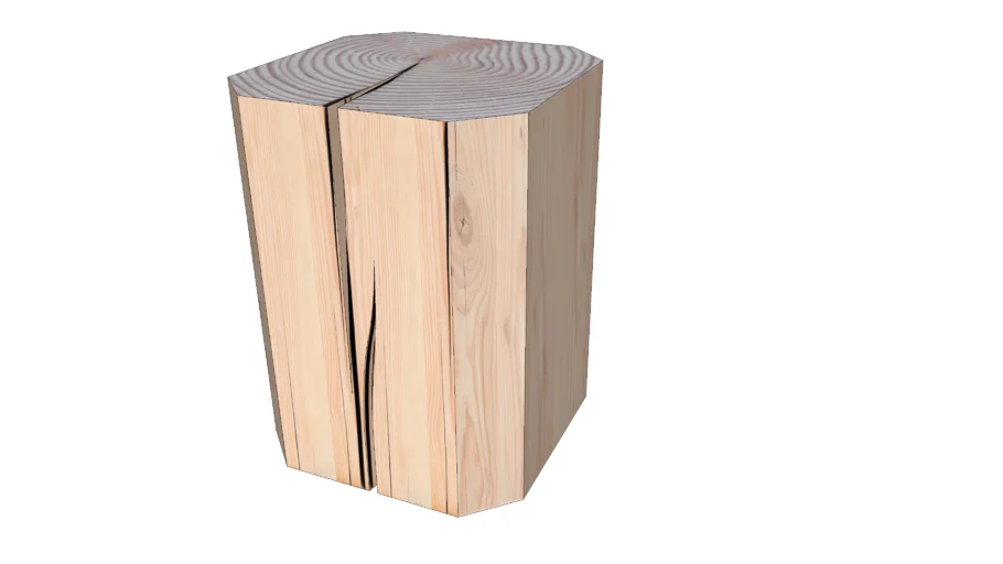 Hexagon Timber Side Table, Bedside Modern Minimalist Table