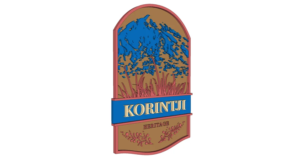 Vintage Logo Korintji Heriatege Cafe