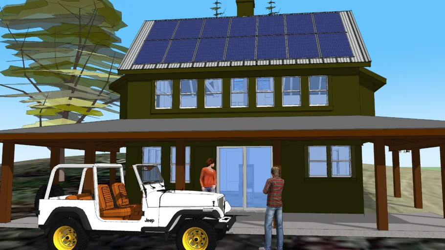 Off-Grid Small Solar House
