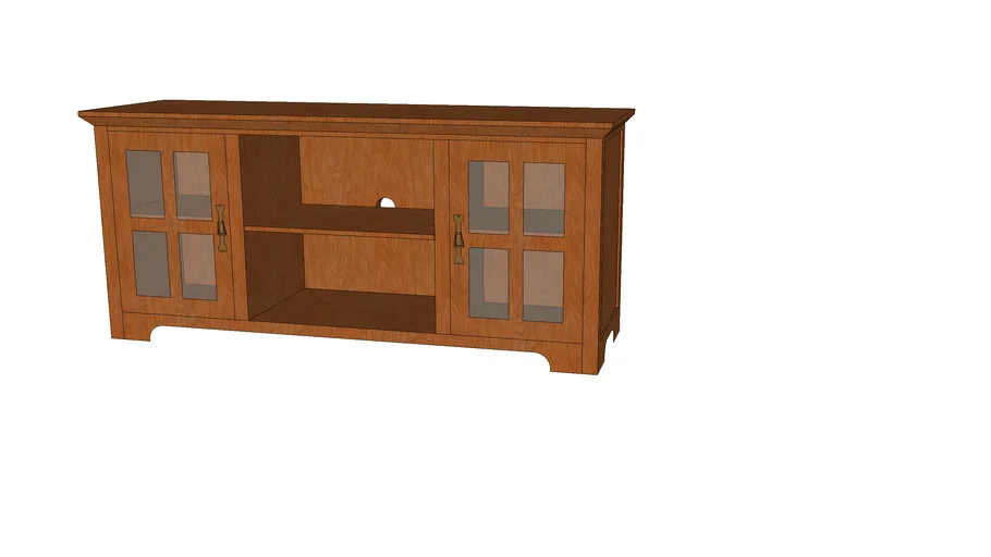 furniture-Remington Mission Oak TV Stand