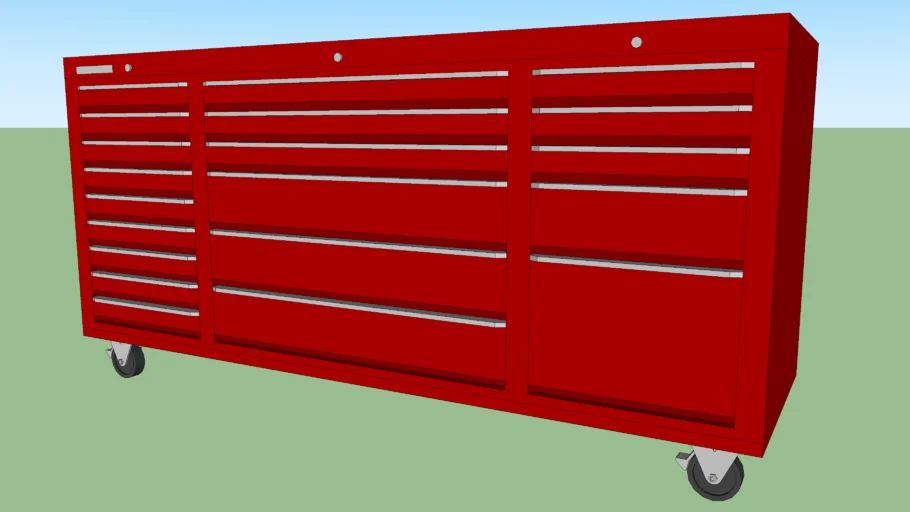 LUC-181 - Under-Bench Tool Storage Cart w/ 20 Drawers