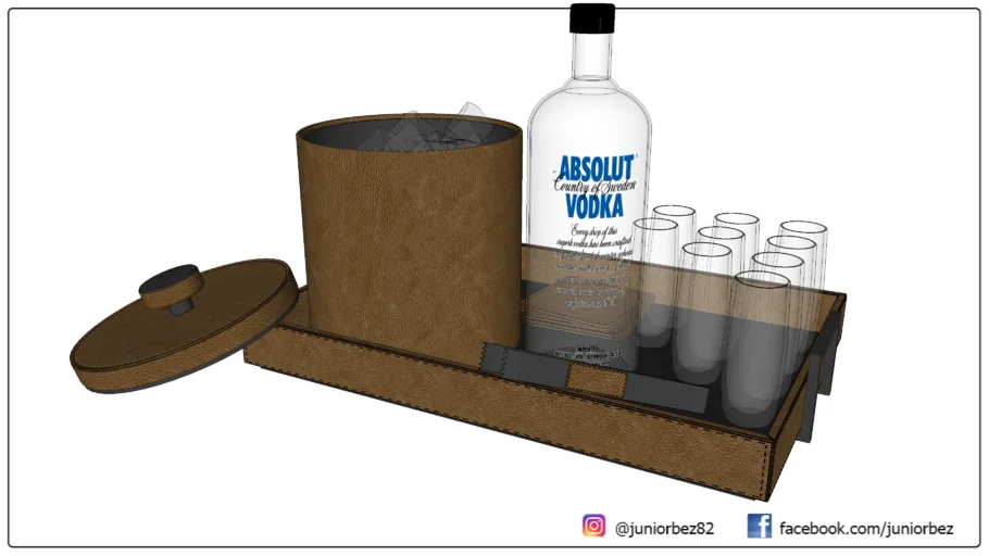 Bandeja com bebidas