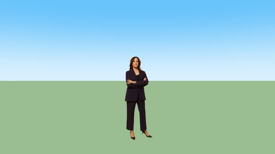 Kamala in black