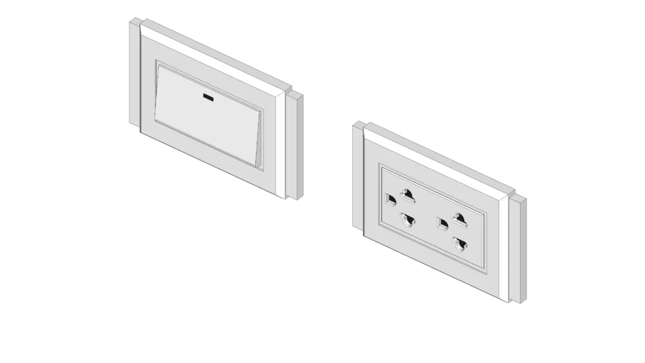 Switch/Power Outlet HACO