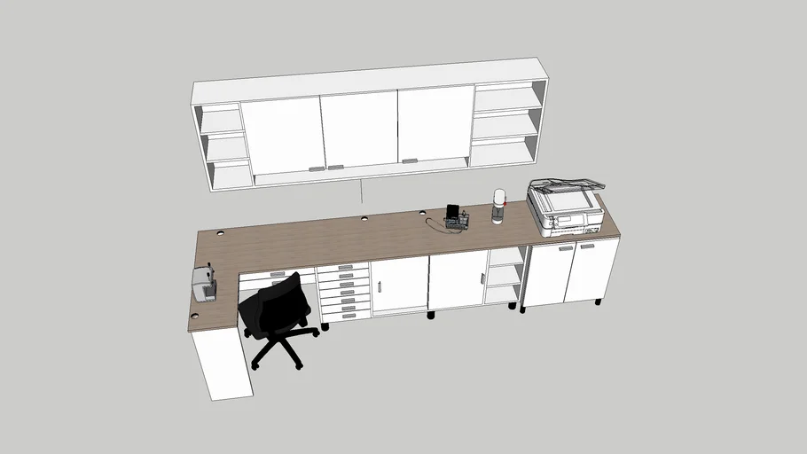 MUEBLE PARA TALLER DE UNA OPTICA