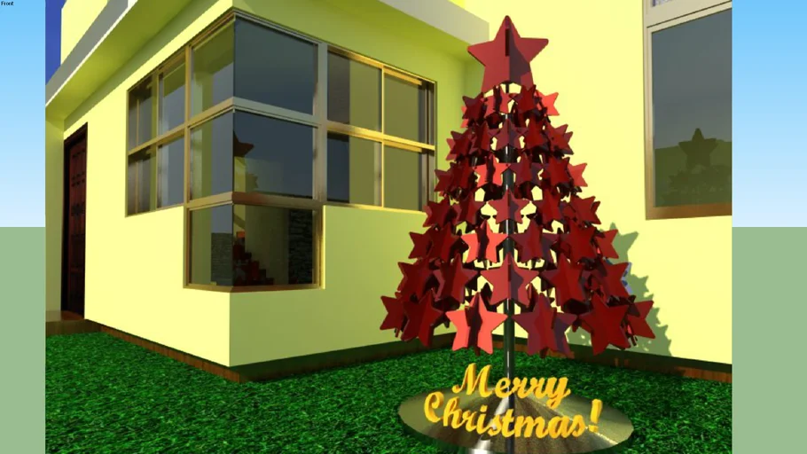 ARBOL DE NAVIDAD DE ESTRELLAS OR CHRISTMAS TREE MADE OF STARS