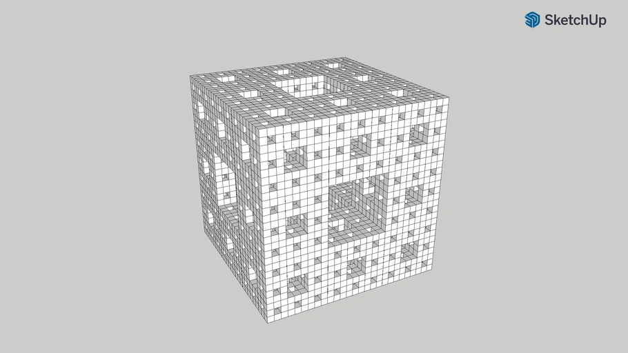 SketchUp: Esponja de Menger