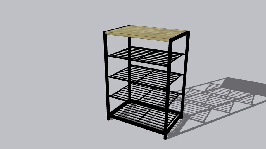 Industrial shoe rack