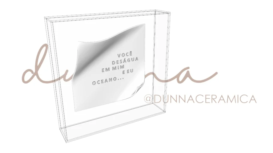 Oceano no Acrílico | Dunna Cerâmica