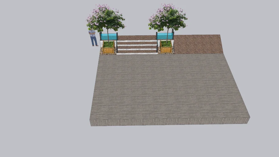 Ramp & Stairs Front | 3D Warehouse