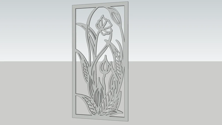 Floral Laser Cut Panel_01