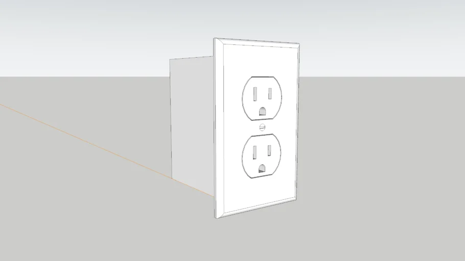 ELECTRICAL, OUTLET UNIT, 15A DUPLEX OUTLET, 1 GANG