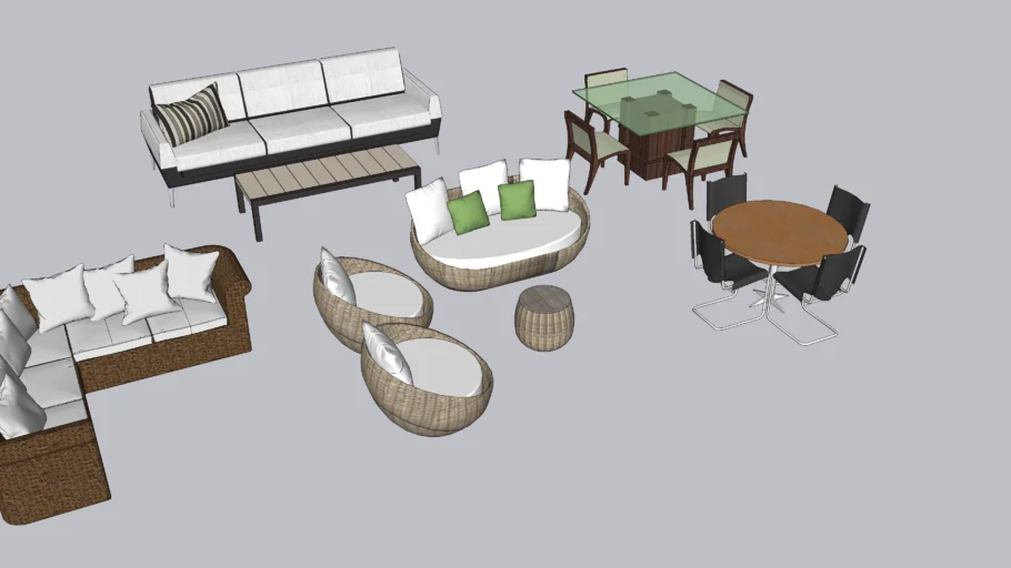 sillones de exterior y muebles