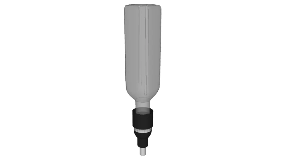 Perfume dispenser glass bottle