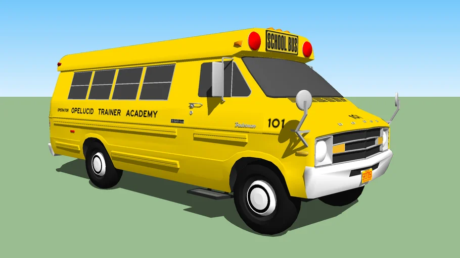 Dodge B300 School Bus (Omni Safety Van - Opelucid Trainer Academy #101)