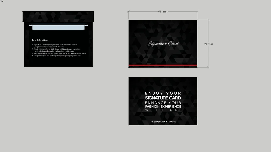 Executive Box Signature Card