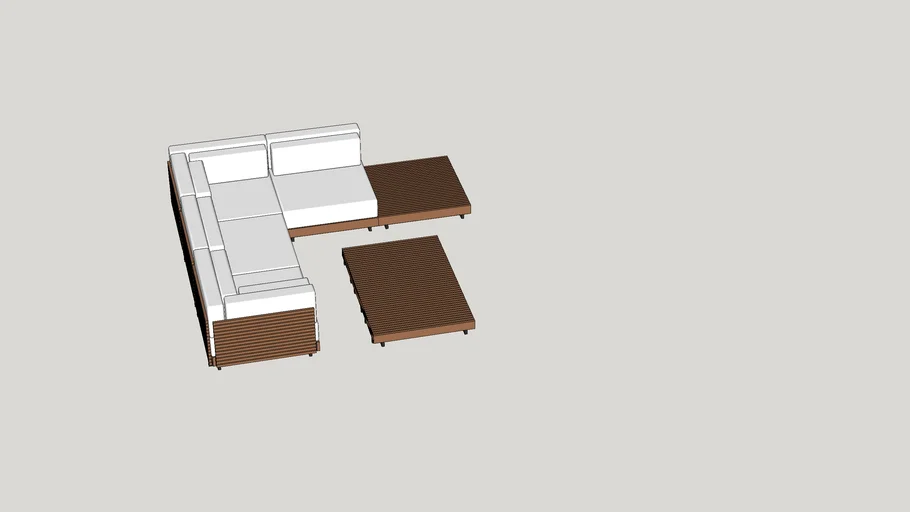 Outdoor L shaped Sofa