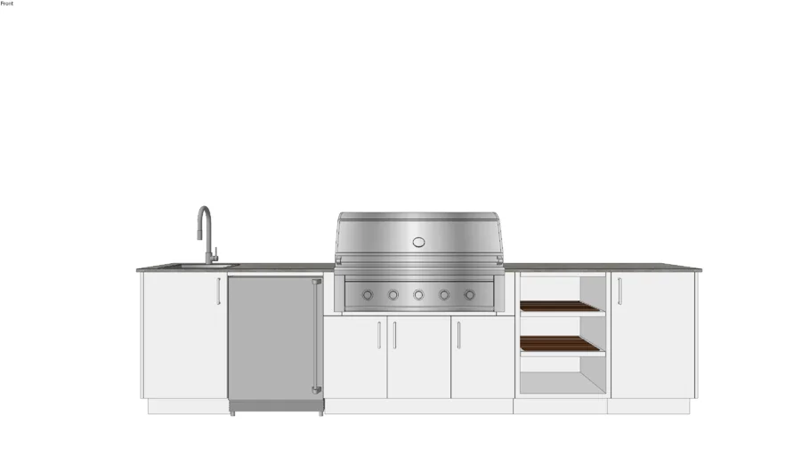 Tahoe 42 - Urban Bonfire Outdoor Kitchen