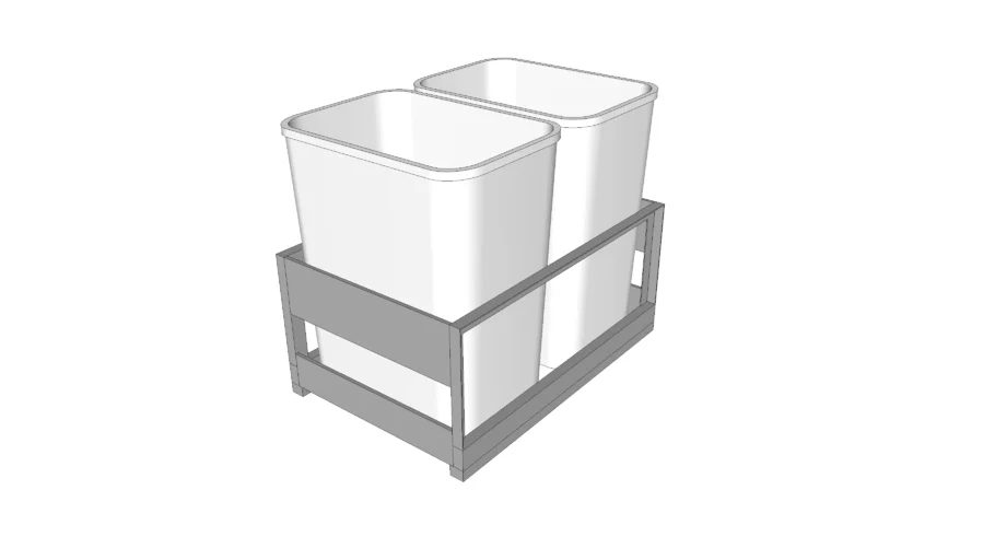 Trash & Recycle Pullout