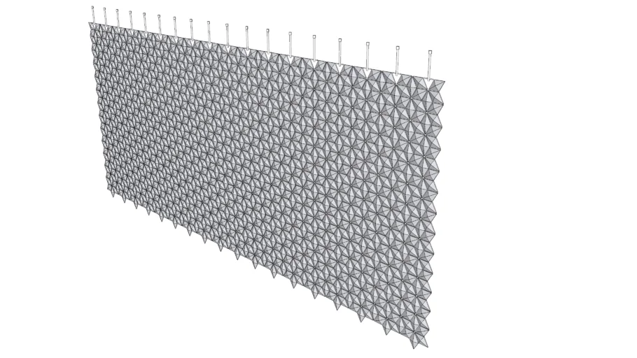 Hanging Room Divider Facet - ZZ - Large Wall W612 x H288cm