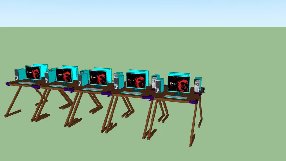 computer tables | 3D Warehouse