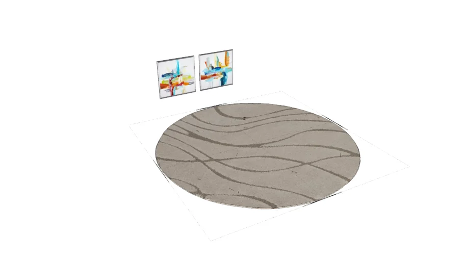 Stacie Abstract Cream Beige Area Rug 11 feet 3.35m