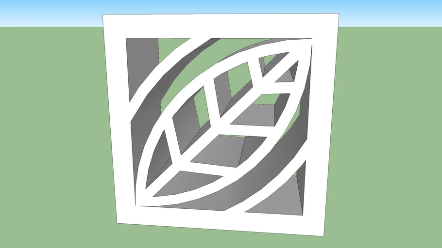 PANEL KARAWANG MOTIF DAUN