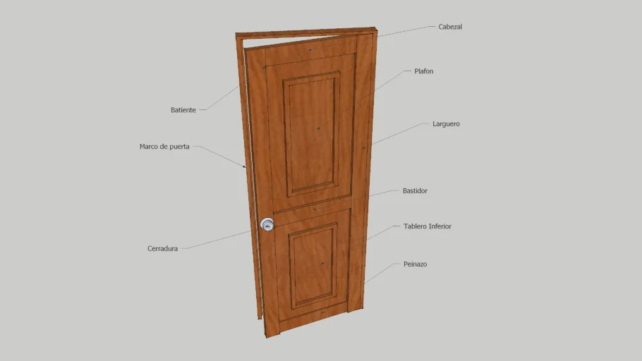 Puerta de madera
