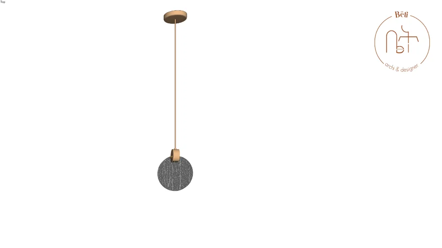 Pendente Dourado Led 3W Vidro Redondo