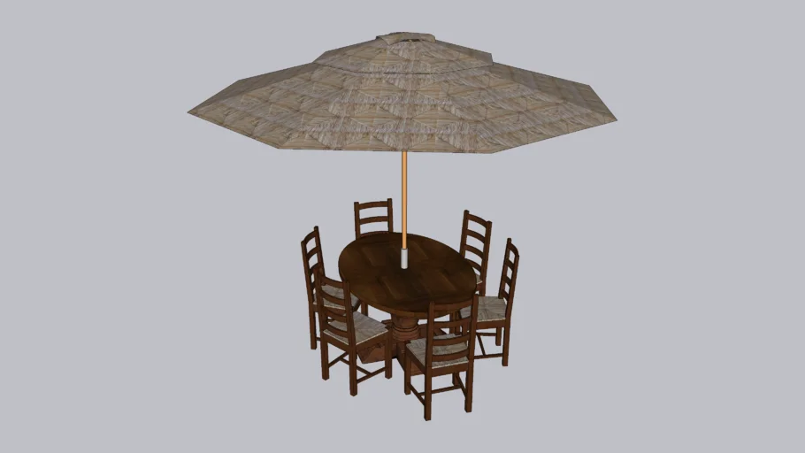 TABLE WITH UMBRELLA