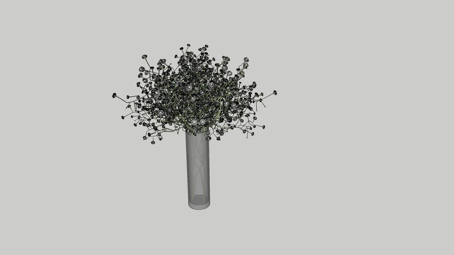 Baby Breath Glass Vase