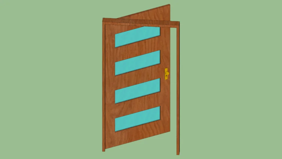 puerta madera sencilla