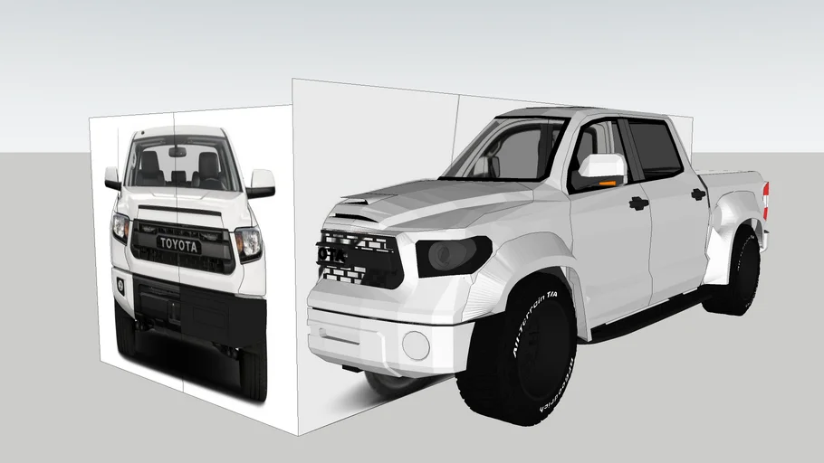 Toyota Tundra Crewmax, with Honey-D wide body Kit (work in progress)