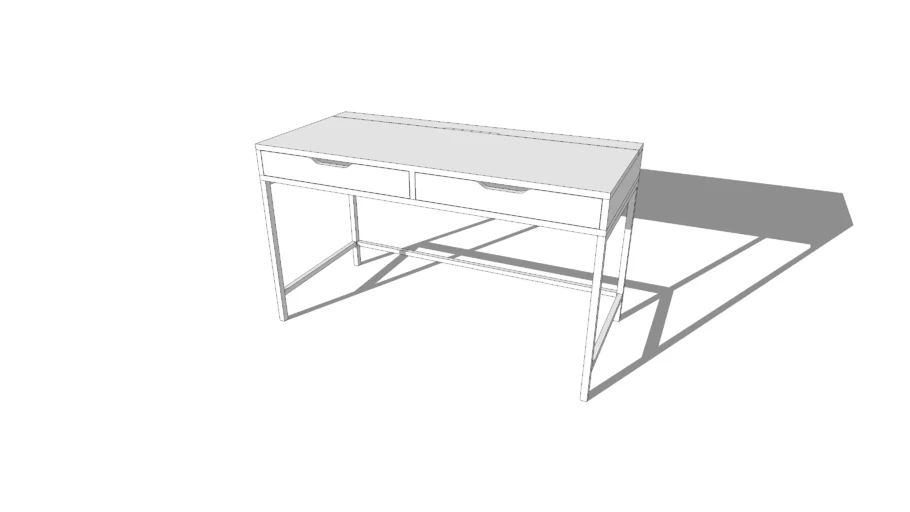 IKEA ALEX Desk white / Bureau Alex blanc 132 X 58 cm