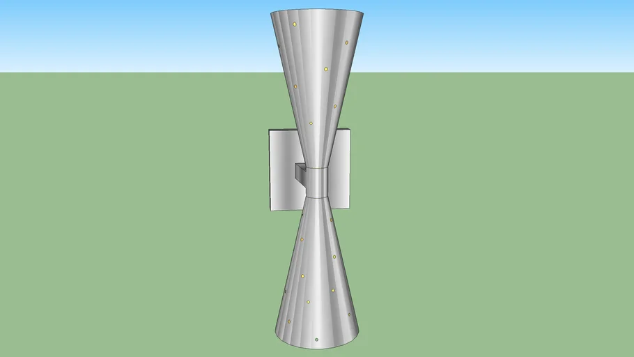 SCONCE LIGHT FIXTURE - DOUBLE CONE MCM 