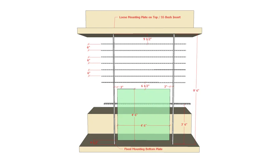 Railing Detail for Veer Tower