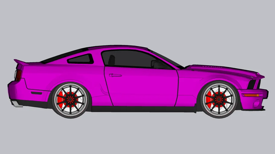 GT Legendary Muscle Car 3D Model