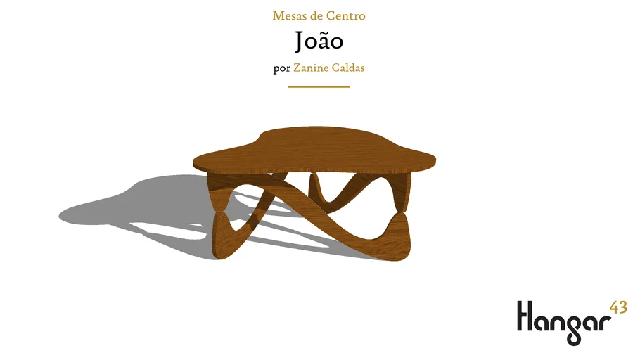 Mesa de centro João - Zanine Caldas