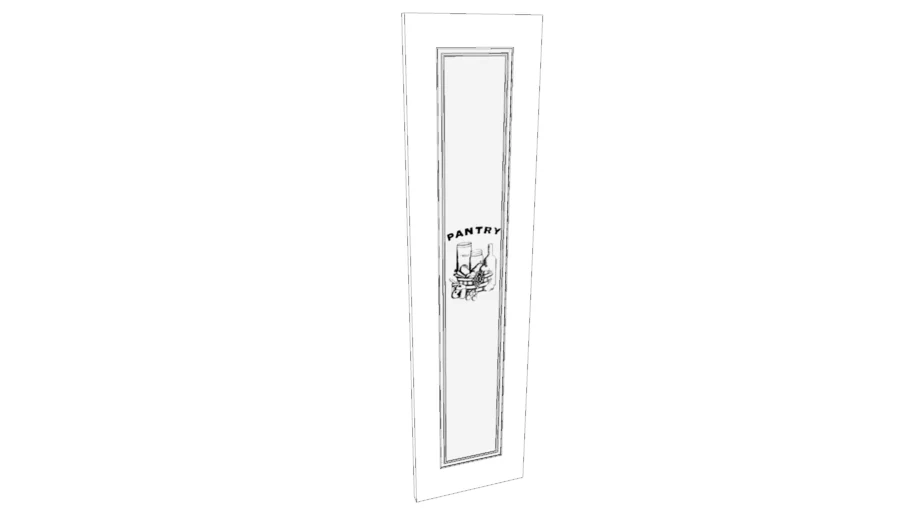 Frosted Glass Pantry Door