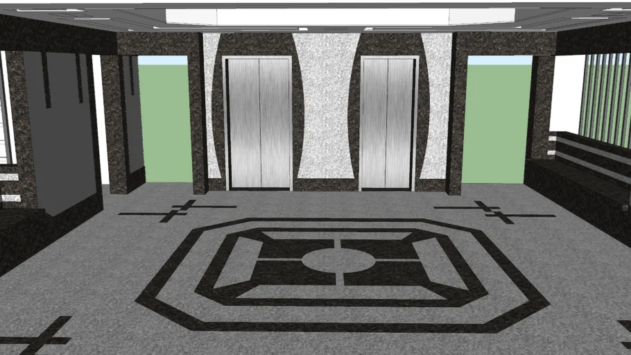 Building entrance lobby design
